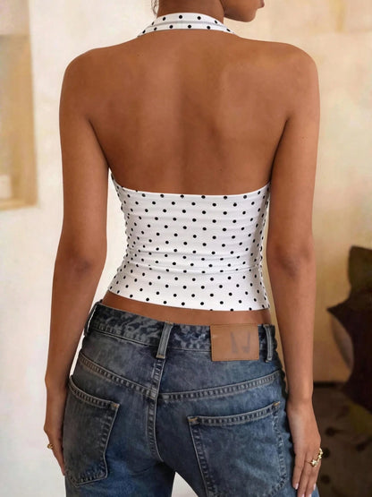 Polka Dot Halter Top