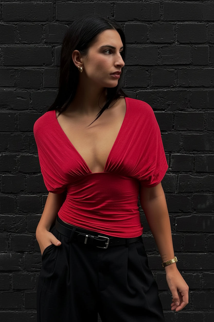 Backless V-Neck Tank Top