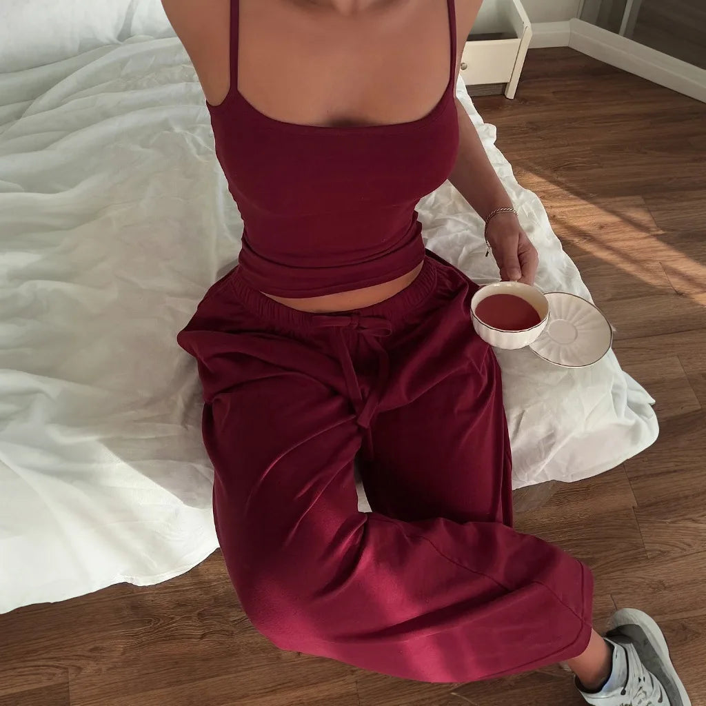 Backless Top & Trouser Set