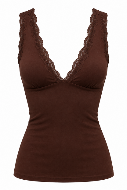 Lace V-Neck Tank Top