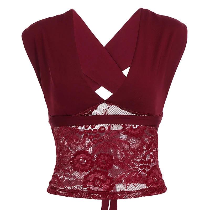 Lace V-Neck Cami Top