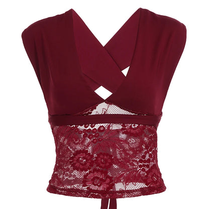 Lace V-Neck Cami Top