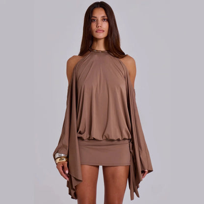 Sequin Off-Shoulder Dress