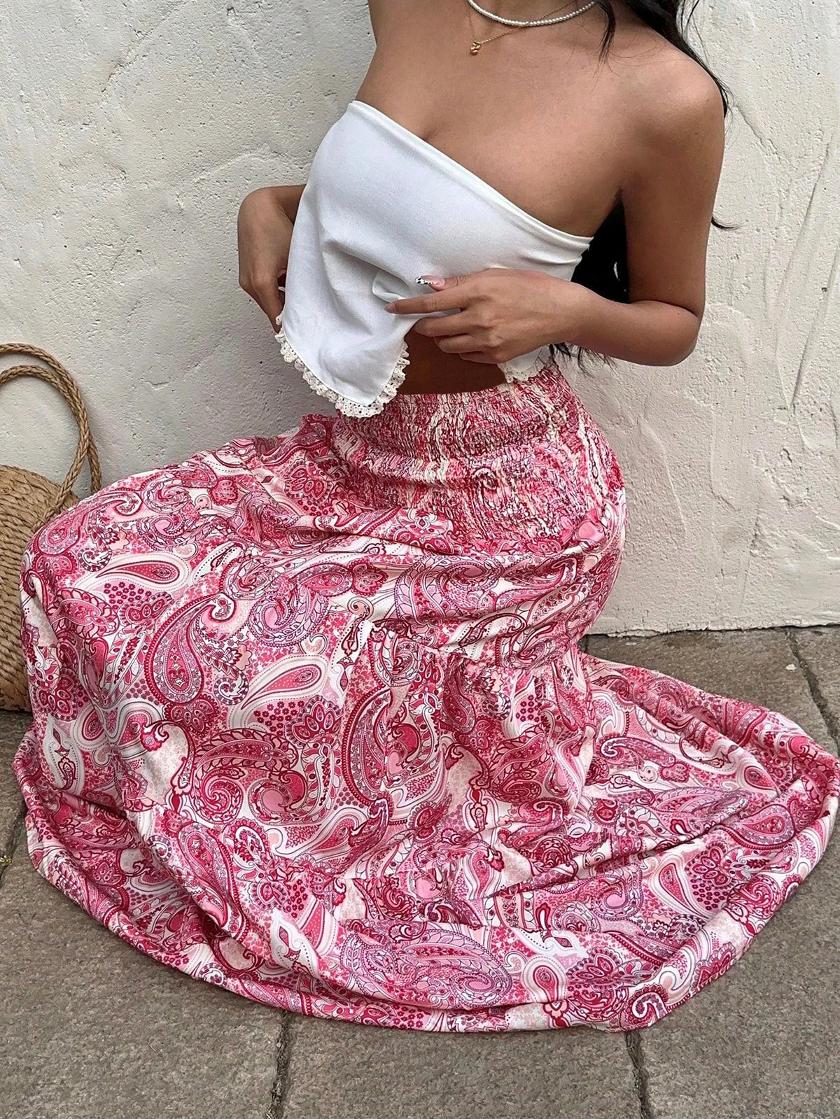 Bohemian Print Skirt