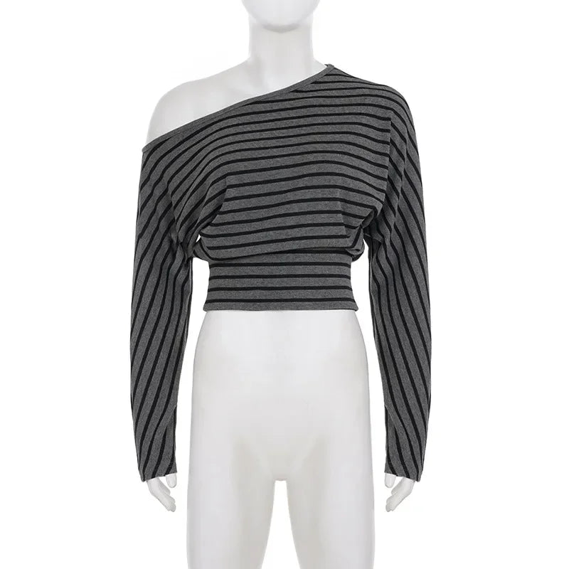 Striped Top & Shorts Set