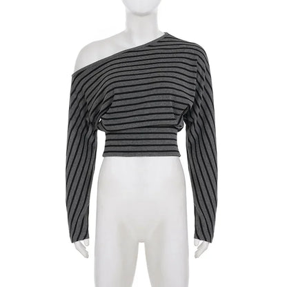 Striped Top & Shorts Set