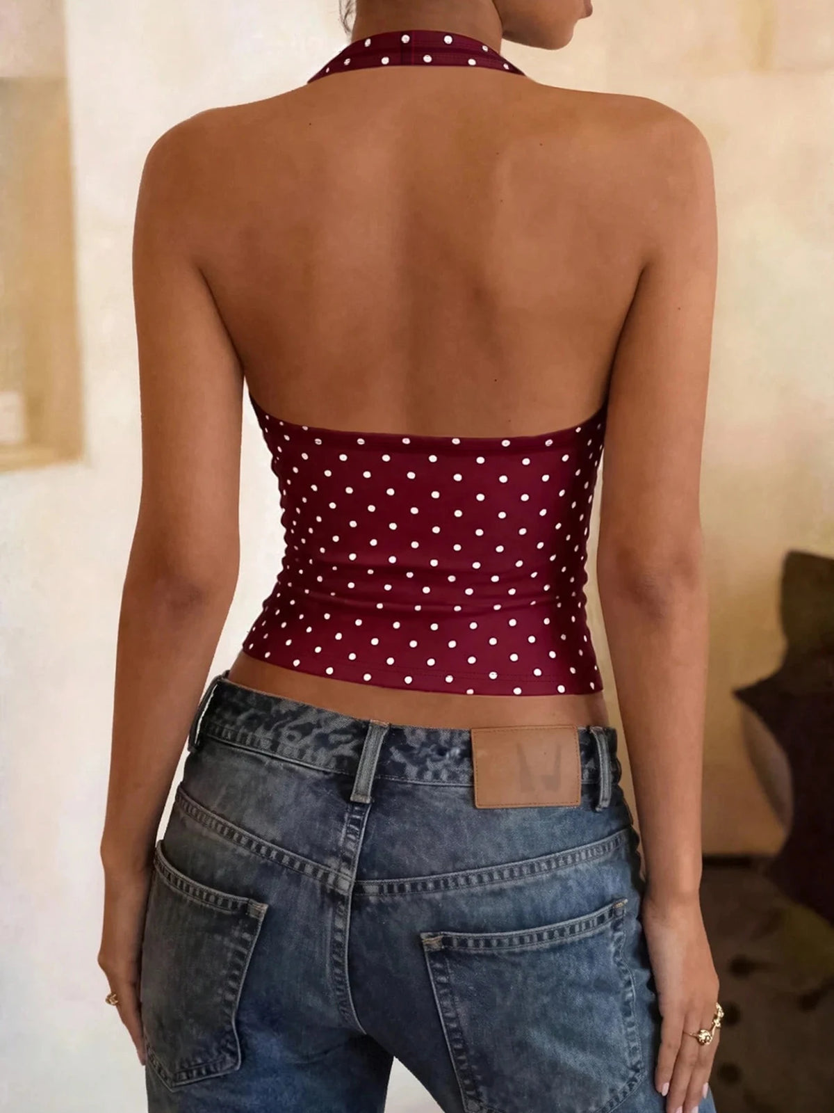 Polka Dot Halter Top