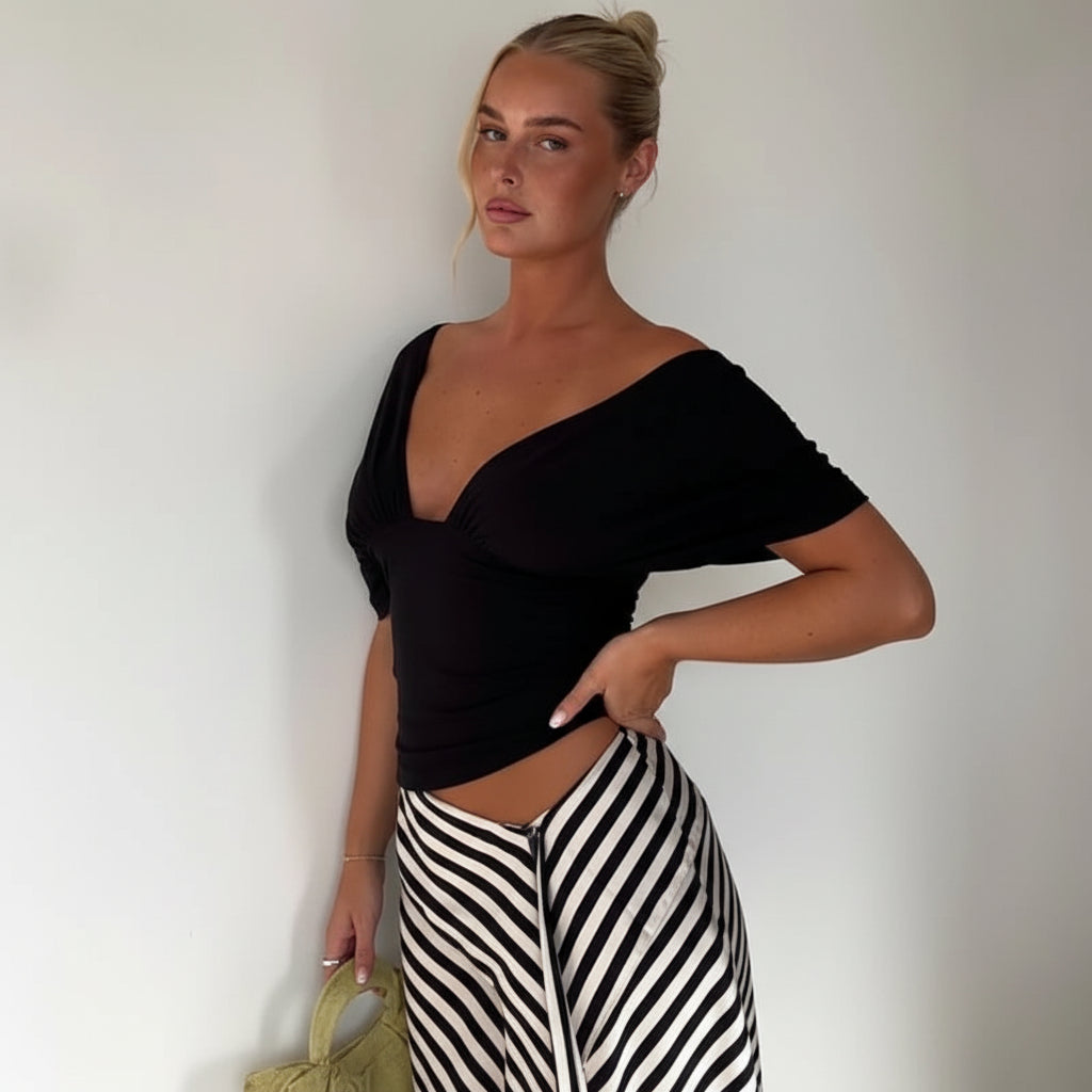 Backless V-Neck Tank Top