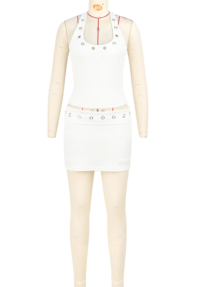 Halter Top & Skirt Set