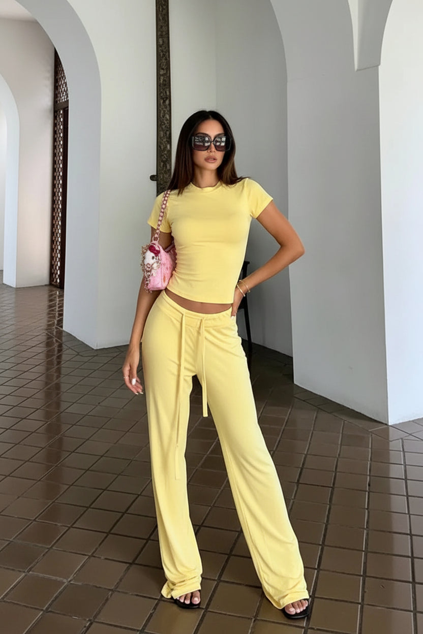 Tee & Drawstring Pants Set