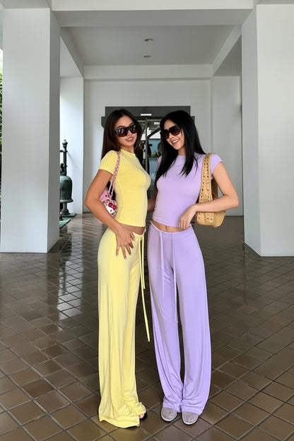 Tee & Drawstring Pants Set