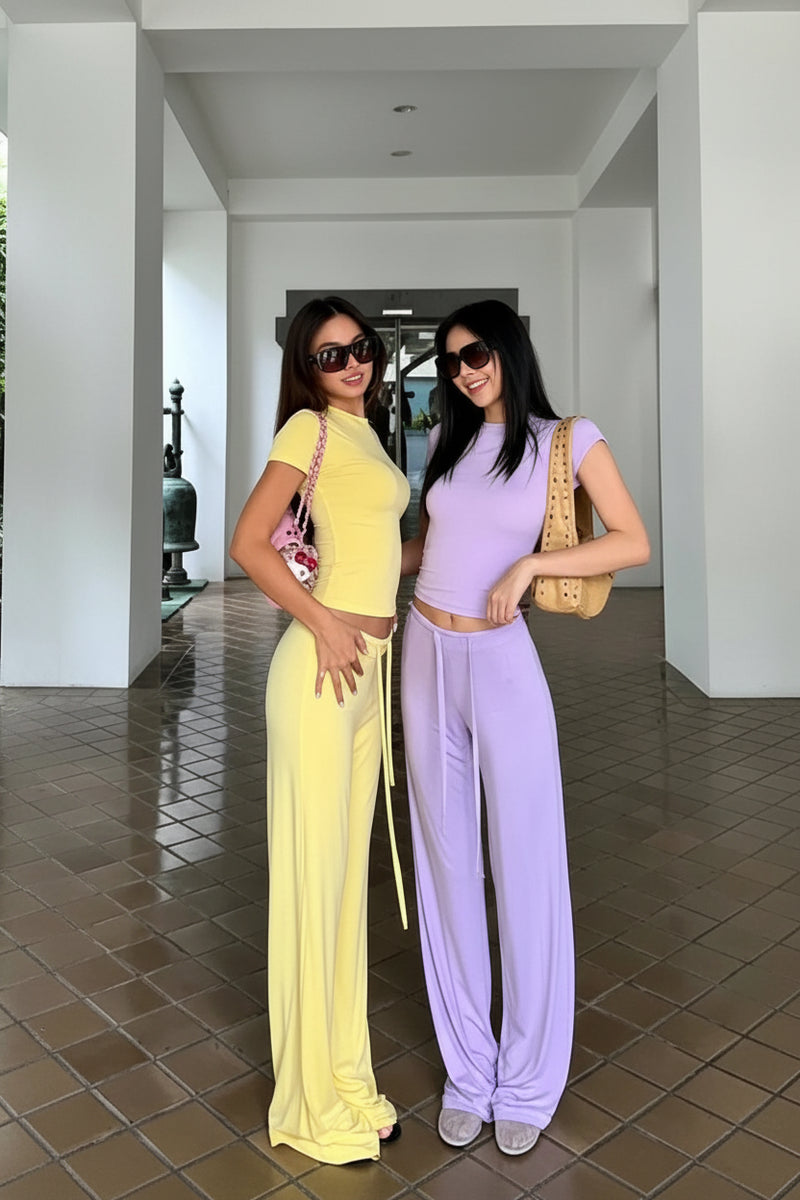 Tee & Drawstring Pants Set