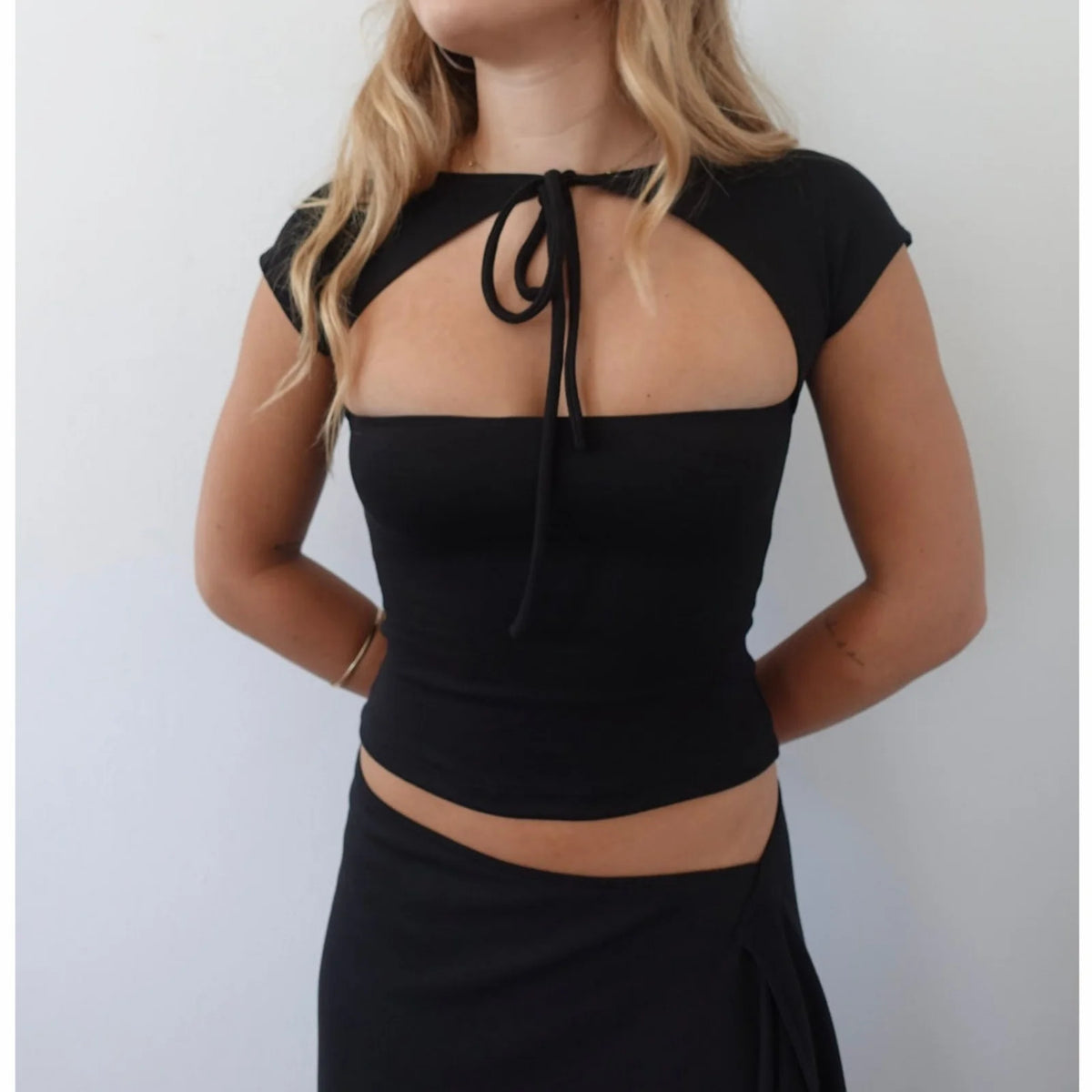 Cut-Out Crop Top