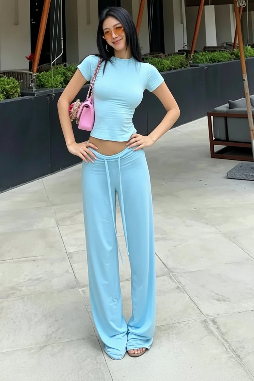 Tee & Drawstring Pants Set