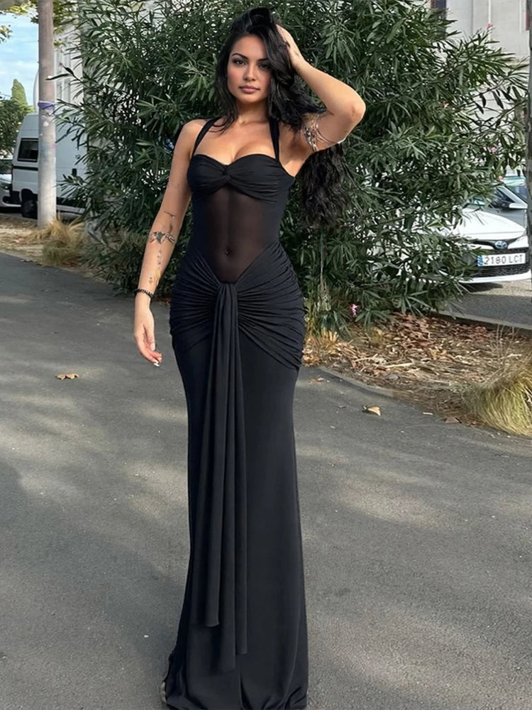 Mesh Off-Shoulder Dress