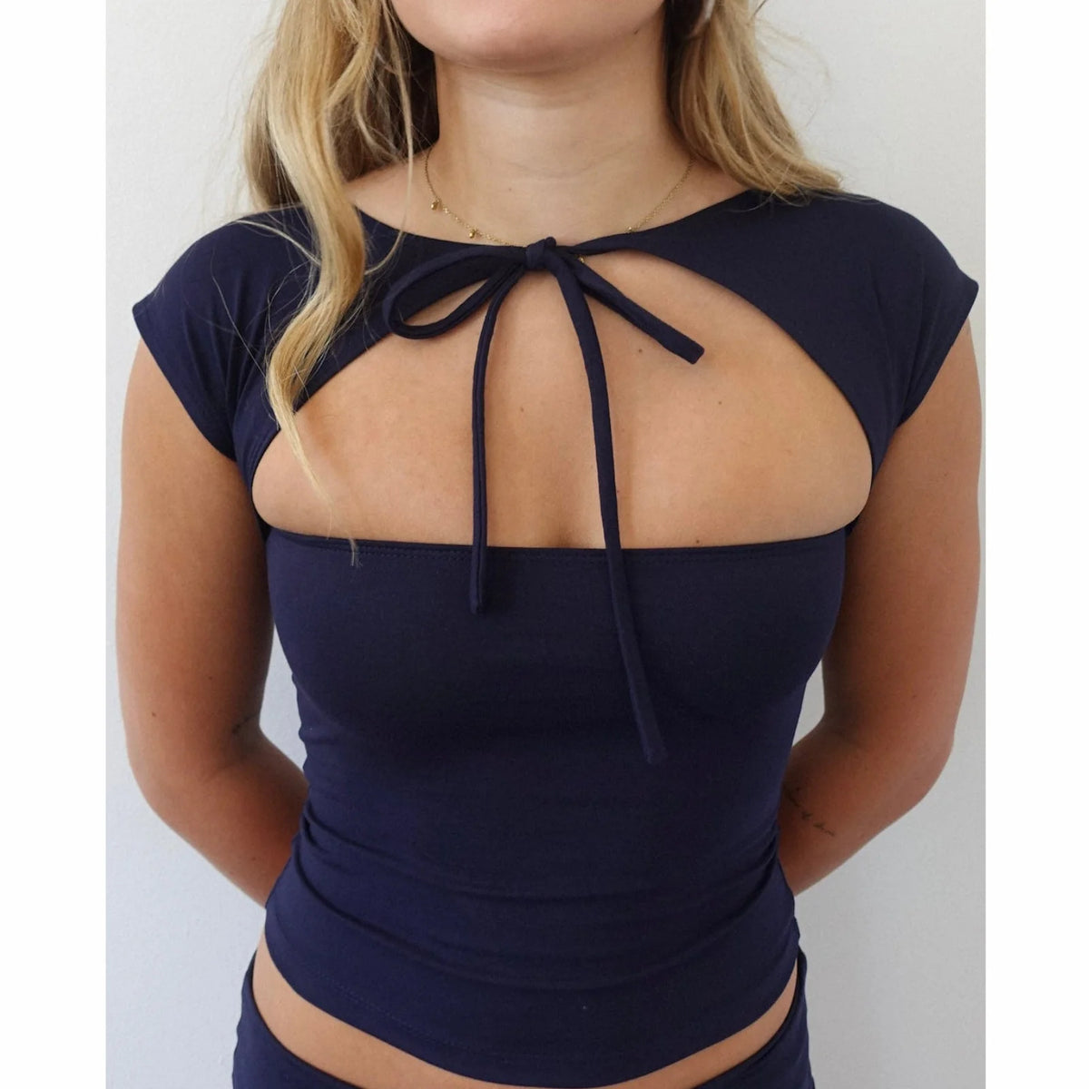 Cut-Out Crop Top