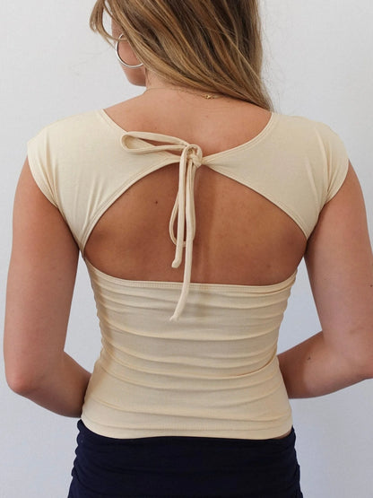 Cut-Out Crop Top