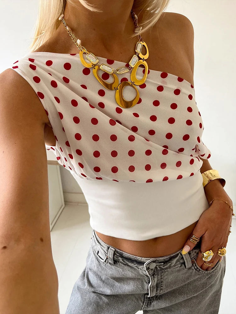 Polka Dot Crop Top