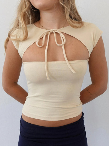 Cut-Out Crop Top
