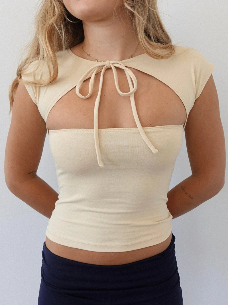 Cut-Out Crop Top