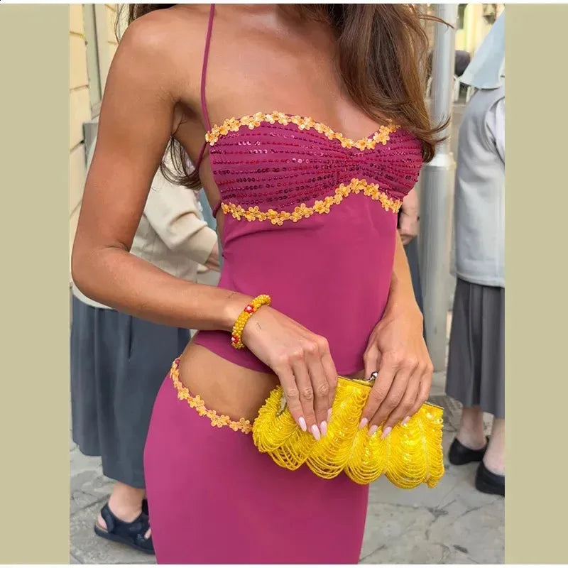 Floral Halter Skirt Set